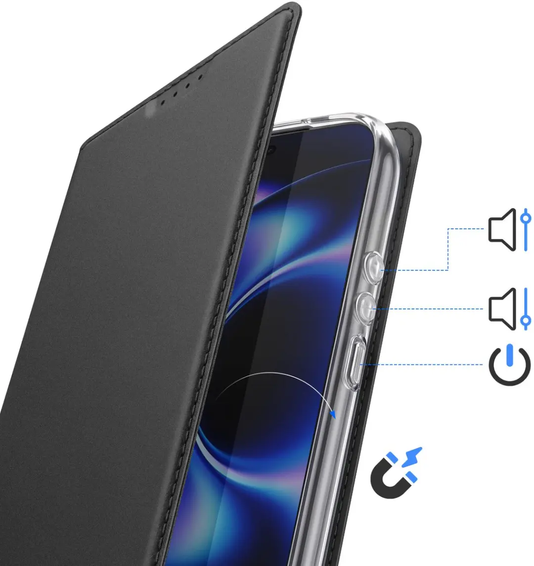 Dux Ducis Portemonnee Hoesje Xiaomi 17 Ultra - Zwart