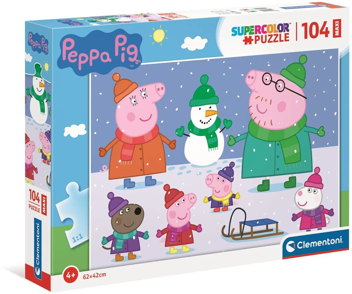 Clementoni Peppa Pig Maxipuzzel 104 Stuks - Meerkleurig