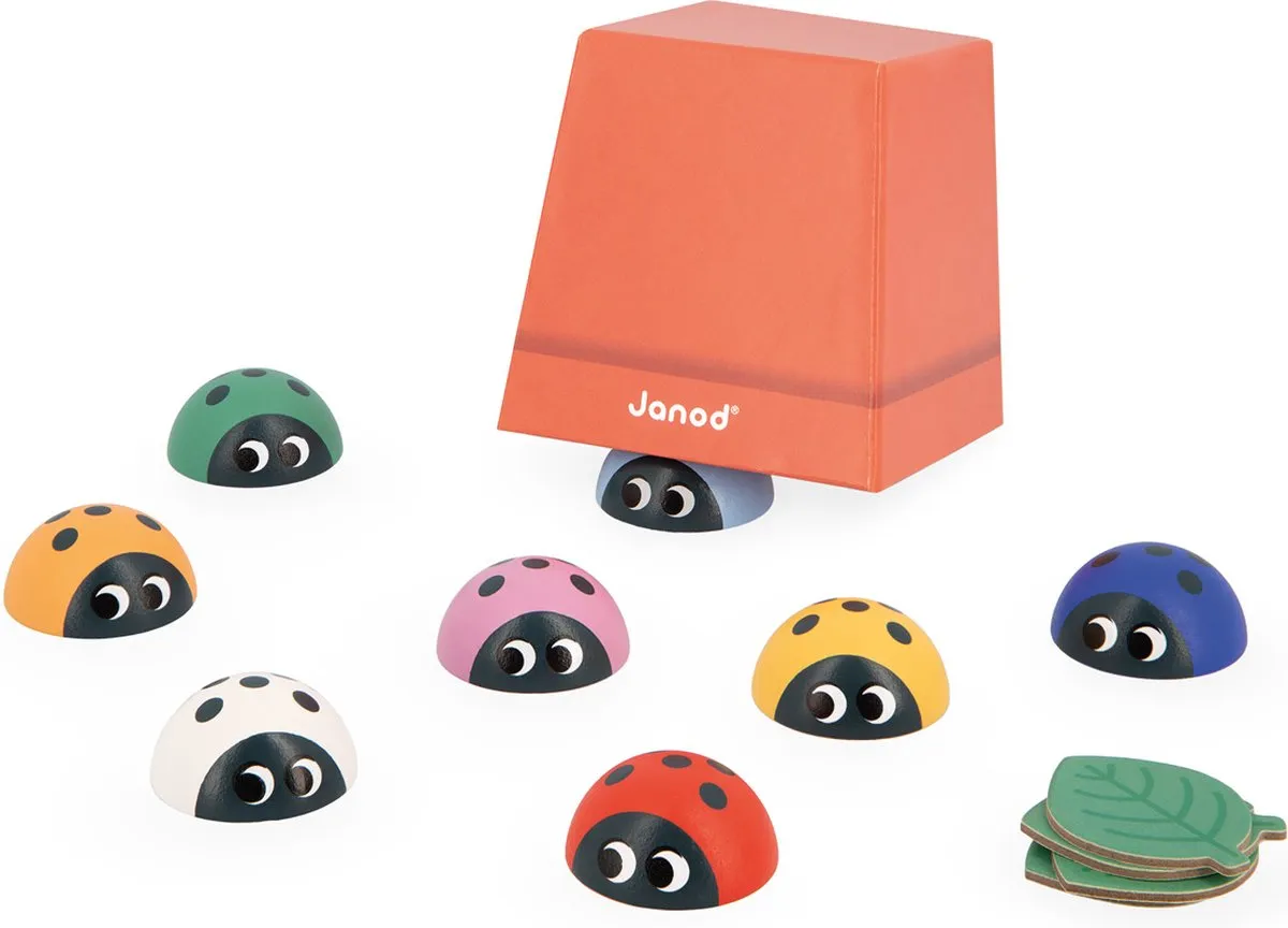 Janod Geheugenspel Lieveheersbeestjes 5079 - Multicolor - afbeelding 6 van 6