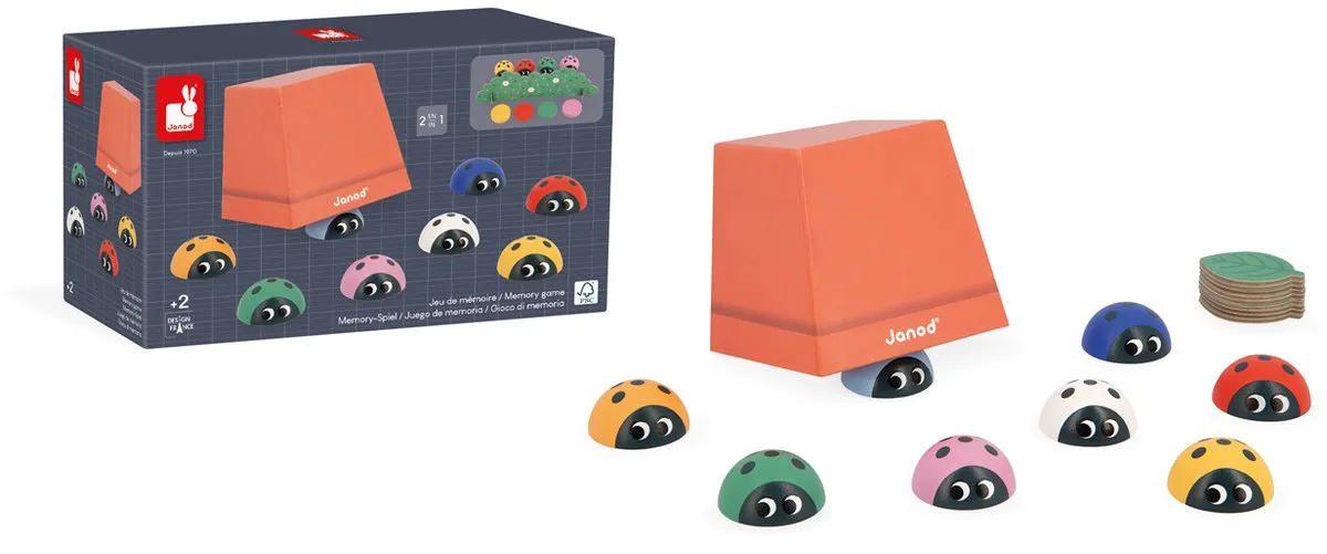 Janod Geheugenspel Lieveheersbeestjes 5079 - Multicolor