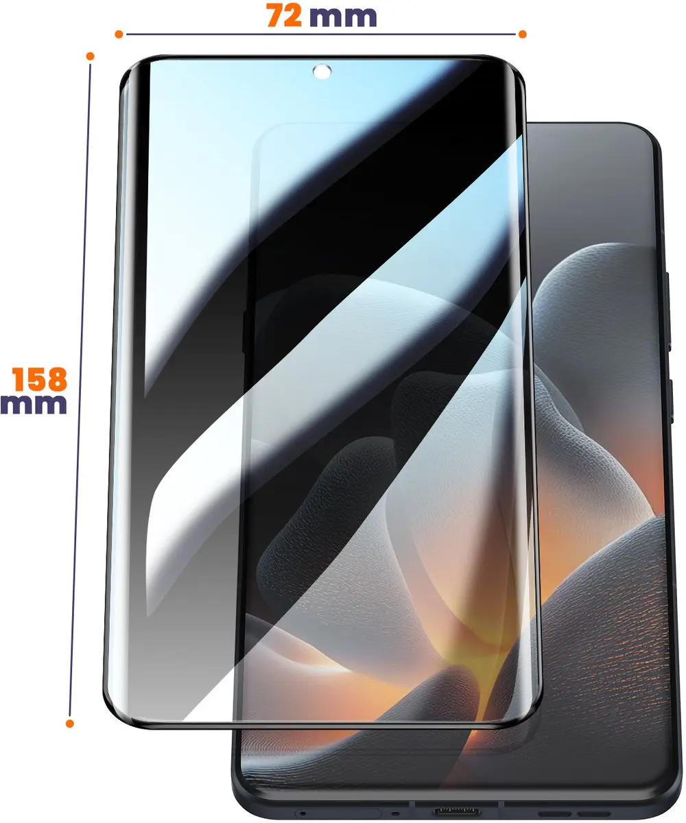 Imak Screenprotector Gehard Glas Motorola Signature - Transparant Zwart