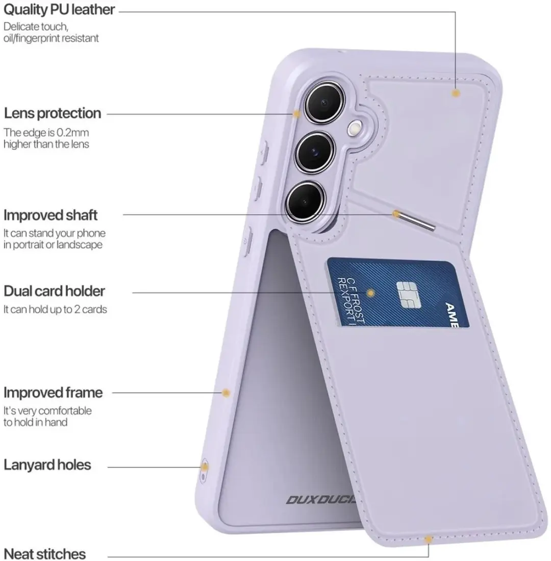 Dux Ducis Rafi Series Hoesje Samsung Galaxy A35 5G - Paars