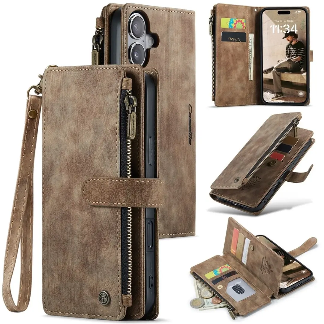 CaseMe C30 Book Case iPhone 16 Hoesje