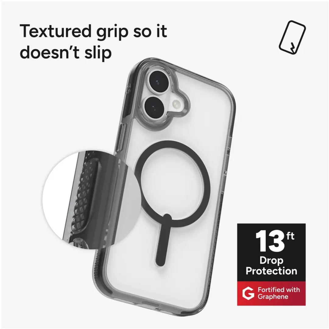 ZAGG Santa Cruz Snap Hoesje iPhone 17 - Zwart - 702318908 - afbeelding 6 van 6