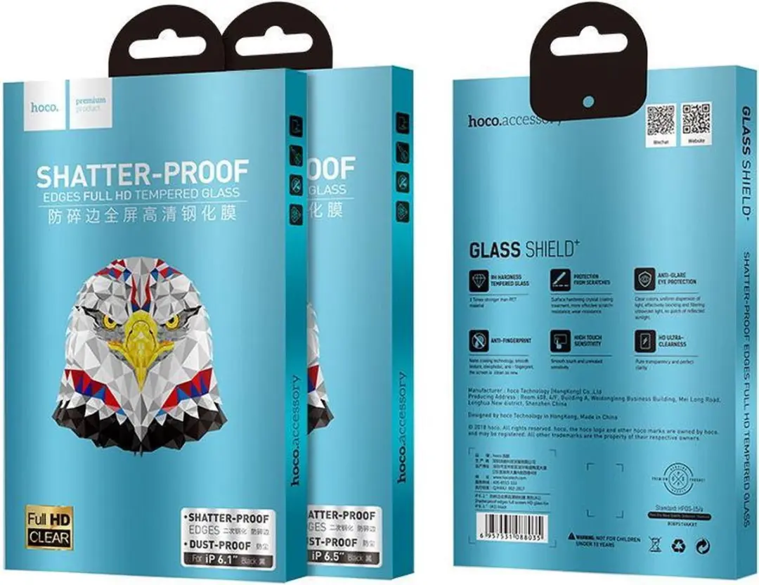 Hoco Tempered Glass Beschermer iPhone 11 Pro Max / Xs Max