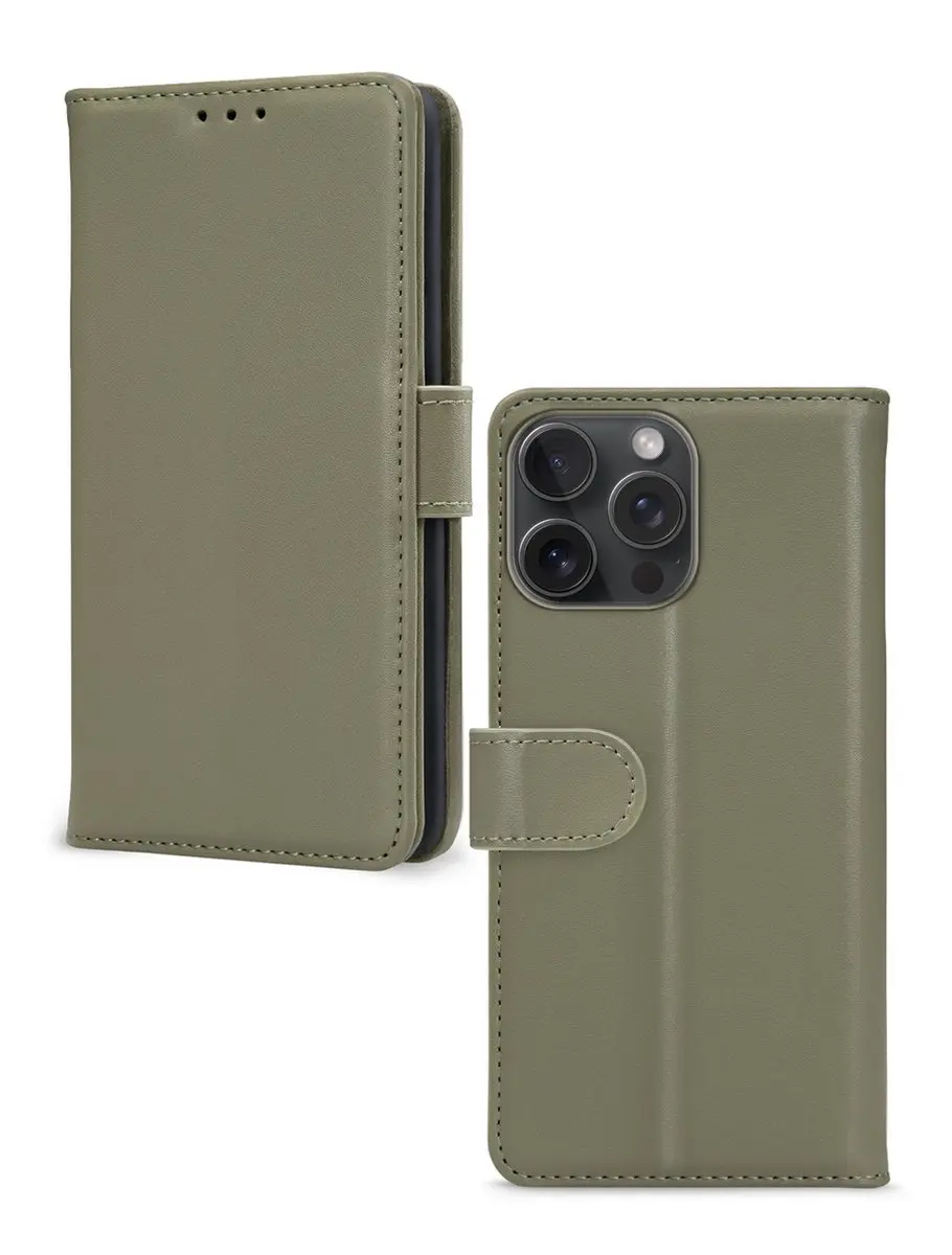 Mobilize Premium Gelly Wallet Bookcase iPhone 15 Pro Max - Groen - afbeelding 6 van 6