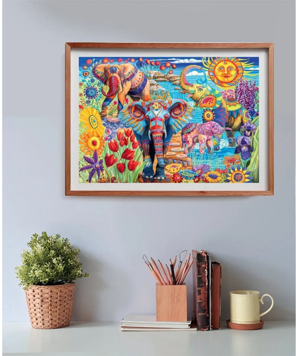 Clementoni Olifanten Carnaval Puzzel 500 Stuks - Multikleur