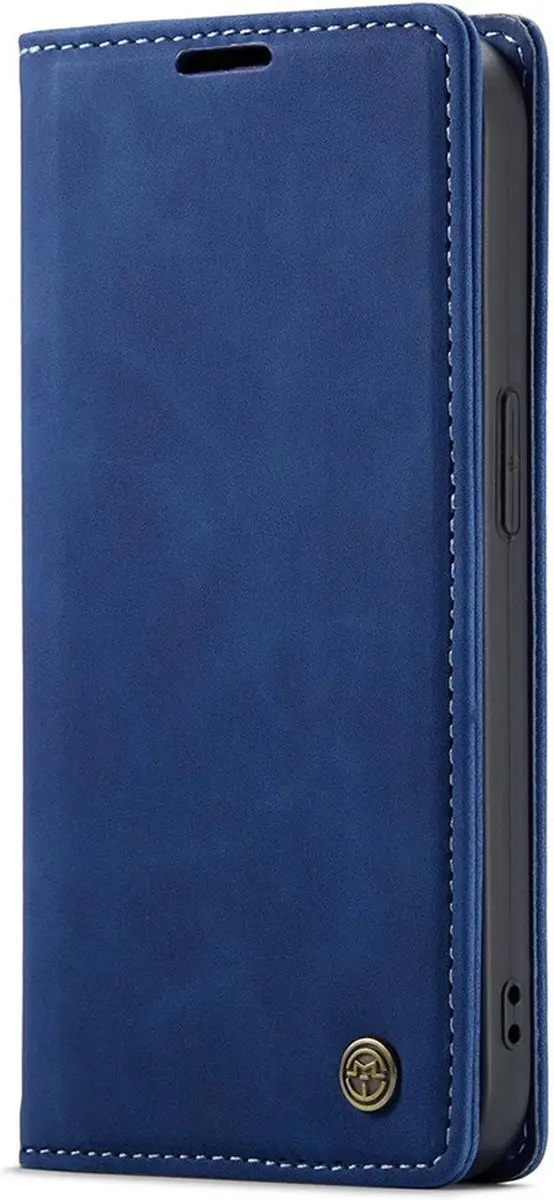 Caseme iPhone 14 Pro Max Bookcase Hoesje - Donkerblauw