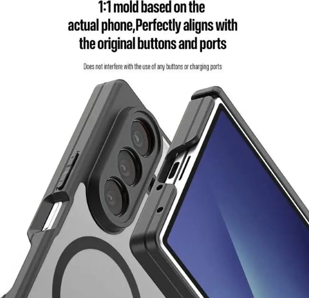 Dux Ducis Expn Hoesje Samsung Galaxy Z Fold 7 - Hardcase Zwart