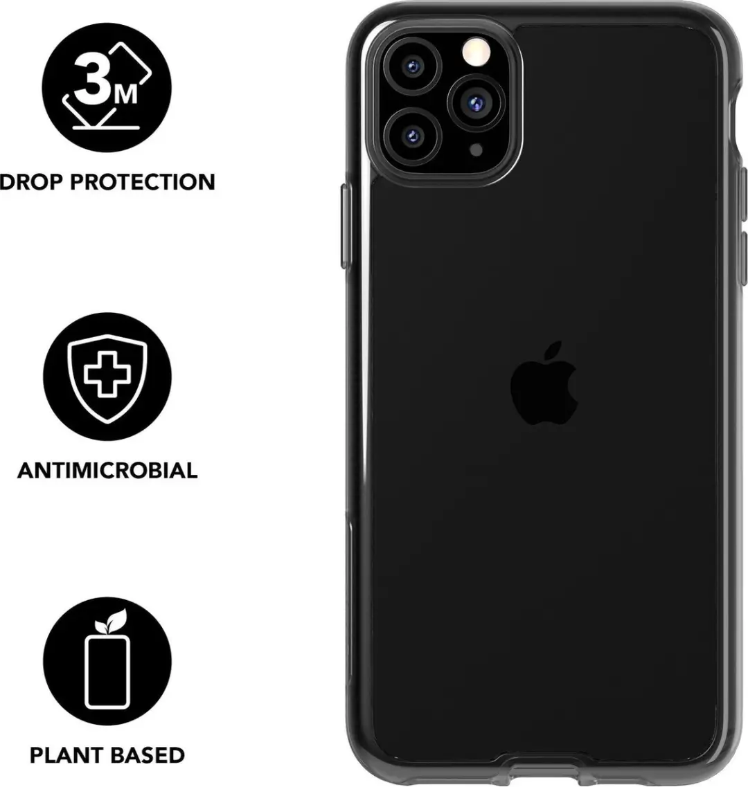 Tech21 Pure Carbon iPhone 11 Pro Max Hoesje - Antraciet