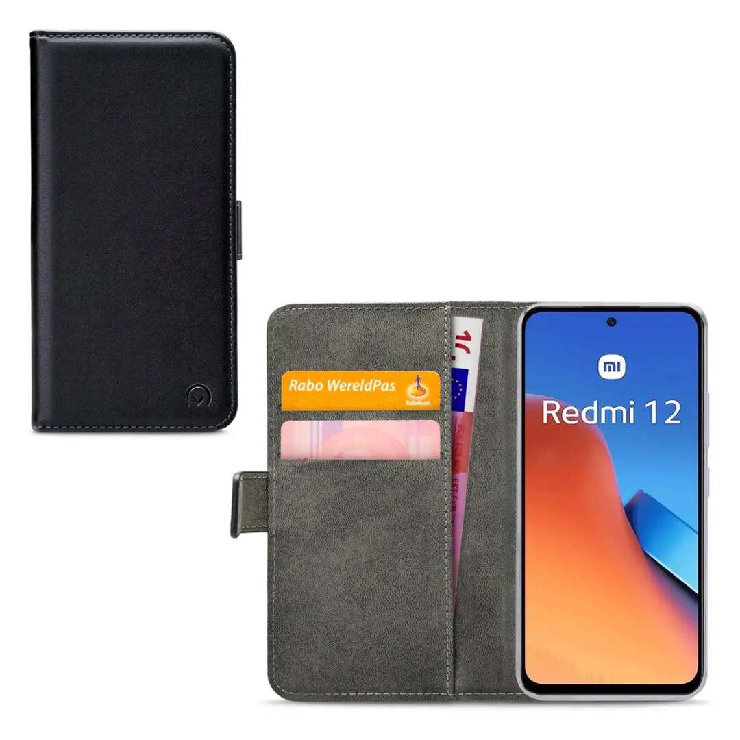 Mobilize Classic Gelly Wallet Bookcase Xiaomi Redmi 12 - Pasjeshouder Zwart