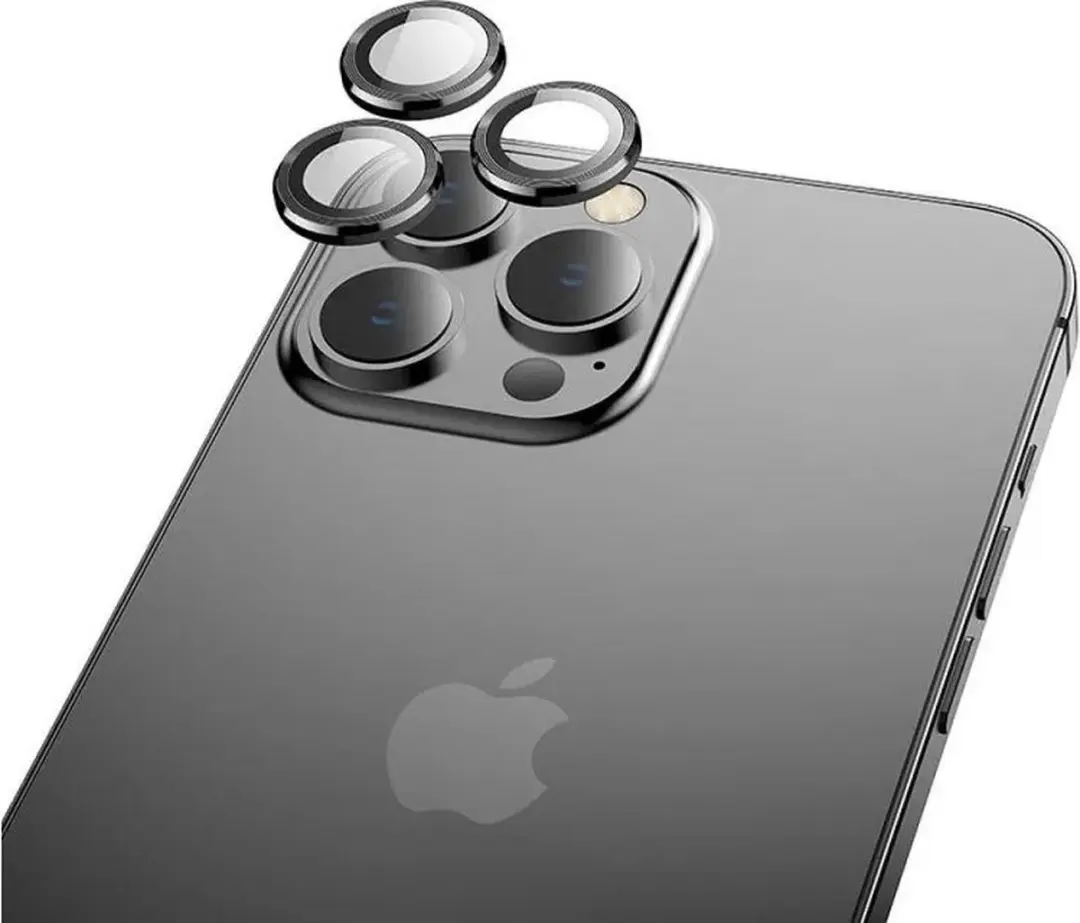 Hoco Camera Glasfolie iPhone 13 Pro/Pro Max - Zwart