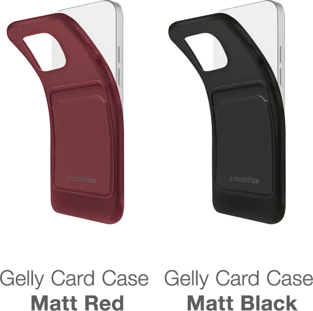 Mobilize Rubber Gelly Card Hoesje Samsung Galaxy S23 Plus - Bordeaux - MOB-GCCMBO-GALS23P5G
