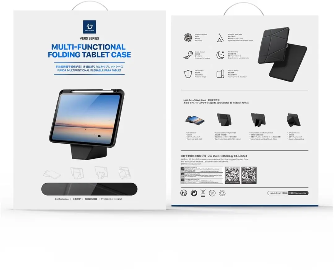 Dux Ducis Vers Hoes iPad 11 (2025) 10.9" - Book Case Zwart