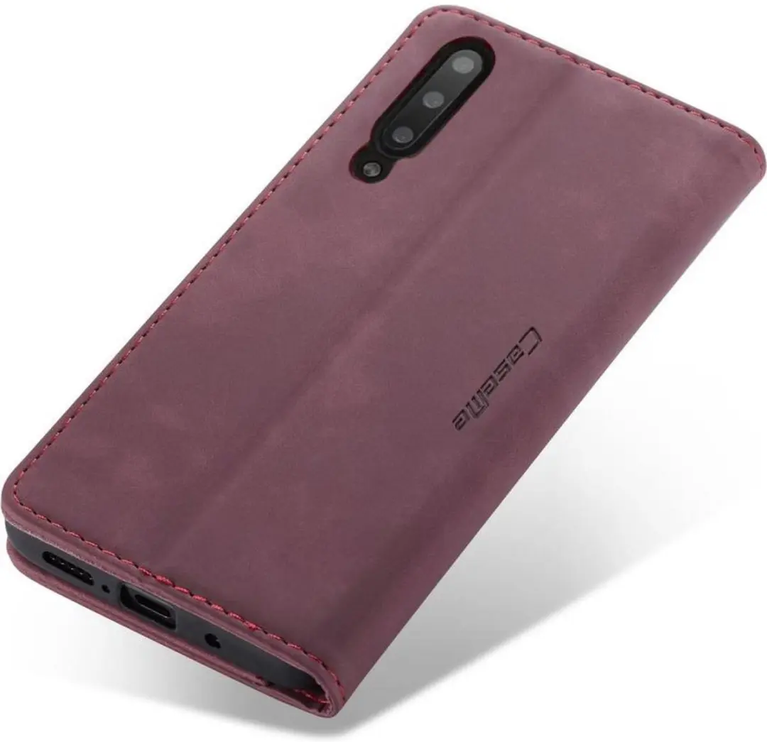 Caseme Book Case A505FN92593804 - Samsung Galaxy A50/A30s - 2 Pasjes - Bordeaux - afbeelding 6 van 6