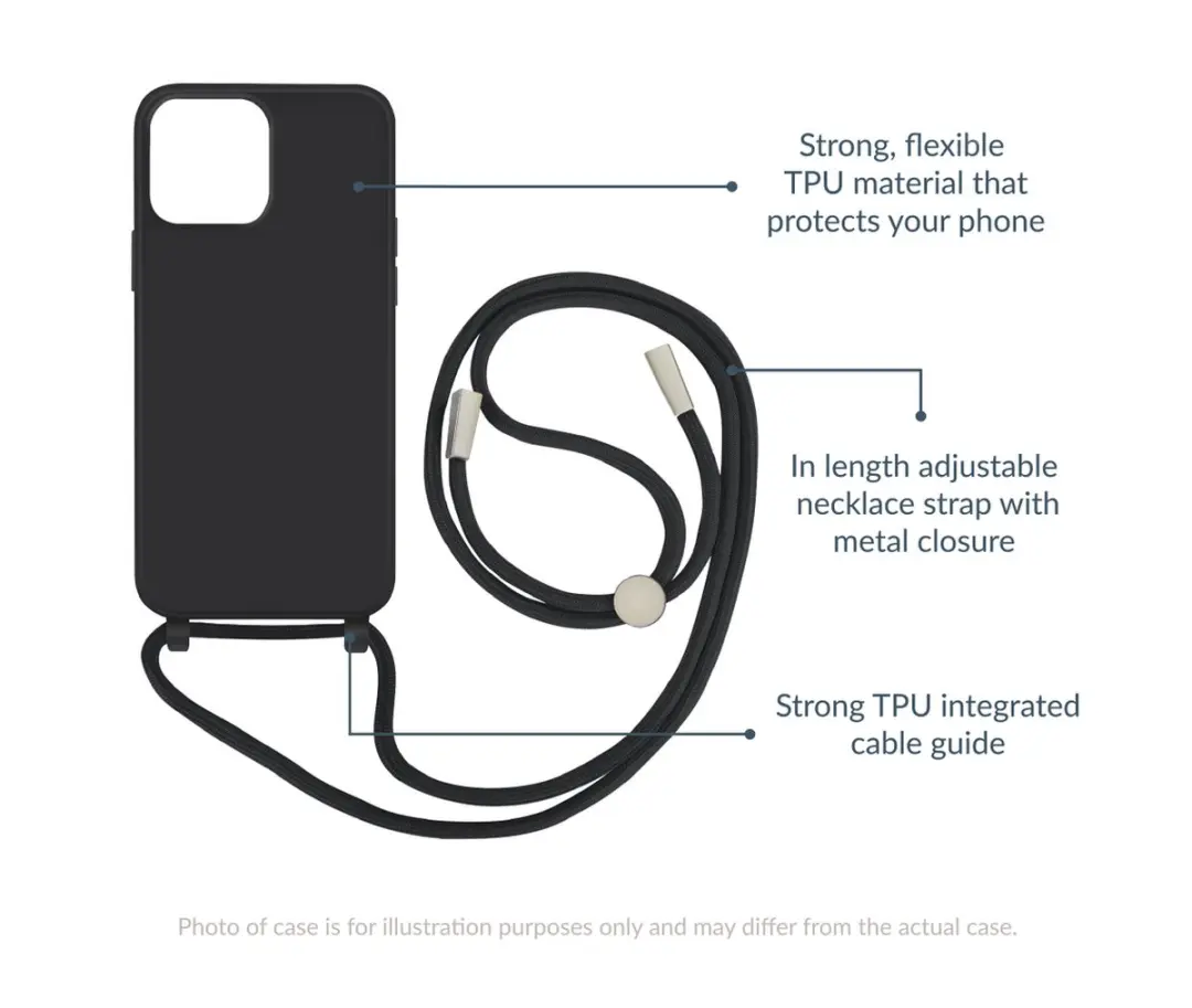 Mobilize Lanyard Gelly Hoesje MOB-LGCB-GALA03 - Zwart
