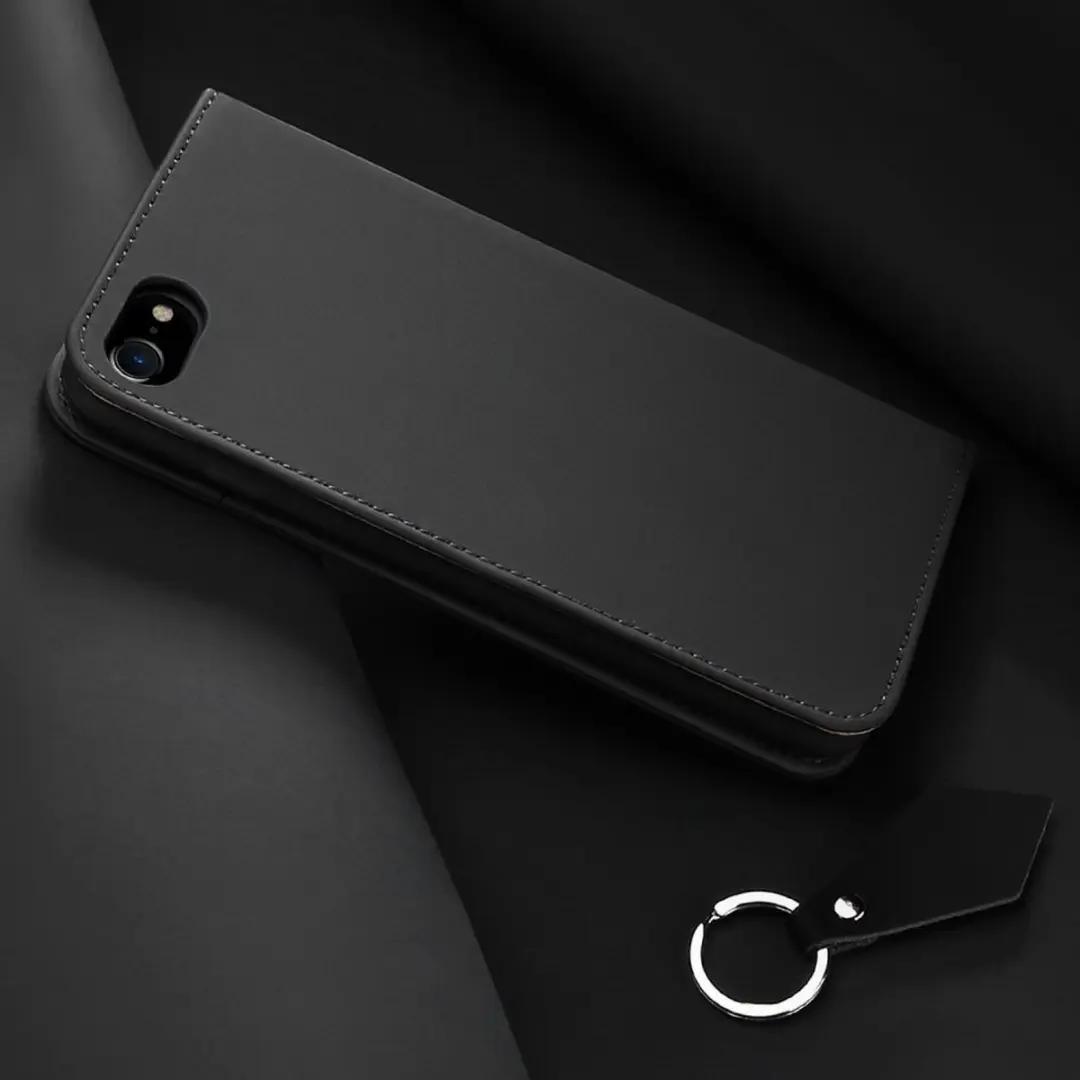 Dux Ducis Wish Book Case iPhone 7/8/SE 2020/2022 - 2 Stuks - Zwart