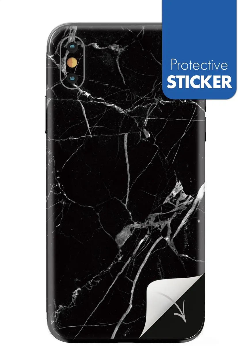 My Style PhoneSkin iPhone X - Zwart Marble