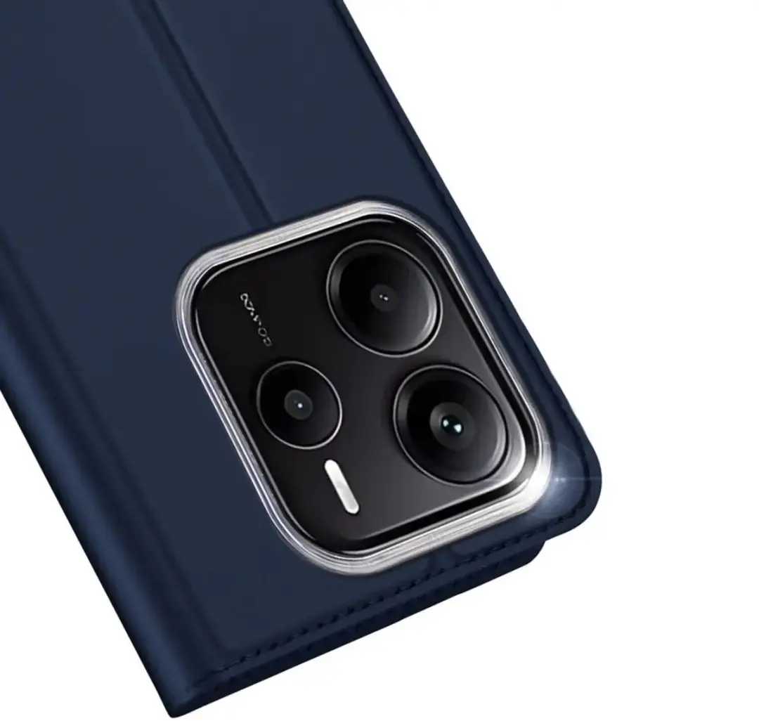 Dux Ducis Telefoonhoesje Xiaomi Redmi Note 14 5G - Book Case - Donkerblauw