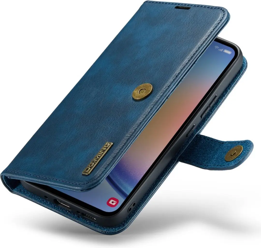 DG.MING Hoesje Samsung Galaxy A34 Book Case - Blauw - 3 Pasjes - afbeelding 6 van 6