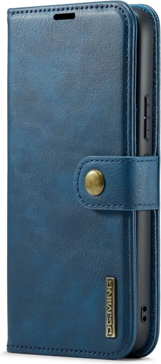 DG.MING Hoesje Samsung Galaxy A34 Book Case - Blauw - 3 Pasjes