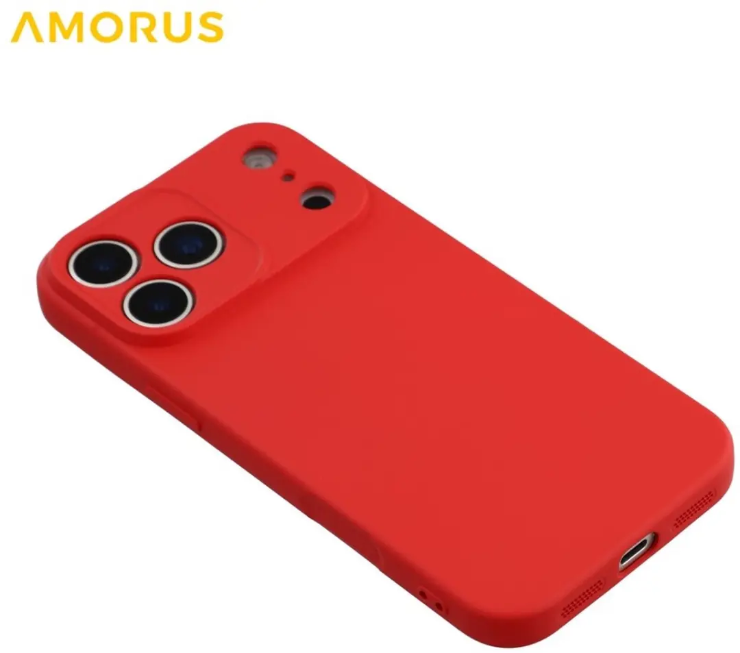 Amorus iPhone 17 Pro Max Hoesje - Cadmium Red