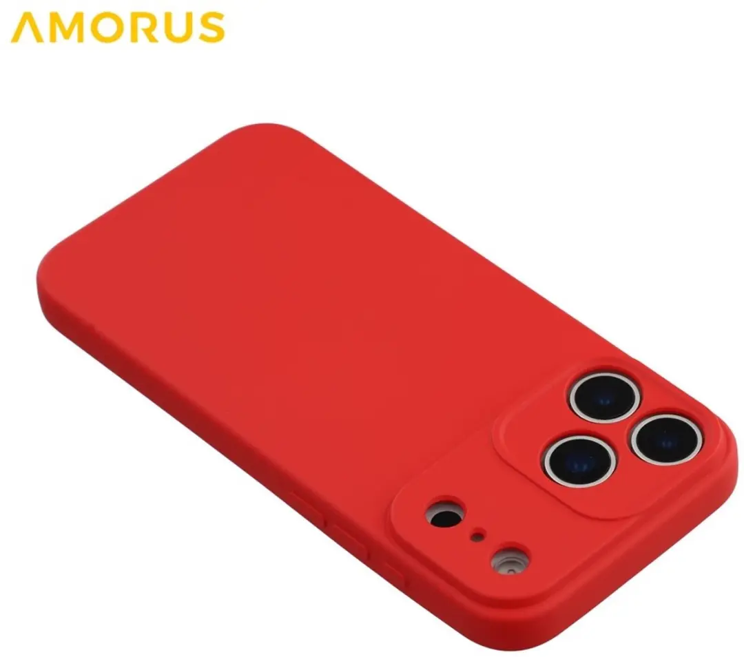 Amorus iPhone 17 Pro Max Hoesje - Cadmium Red