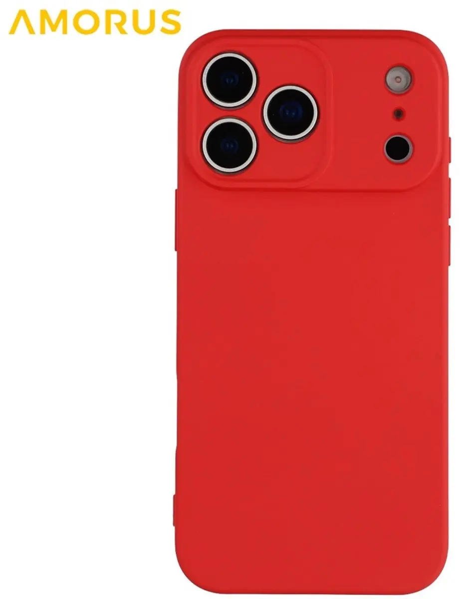 Amorus iPhone 17 Pro Max Hoesje - Cadmium Red