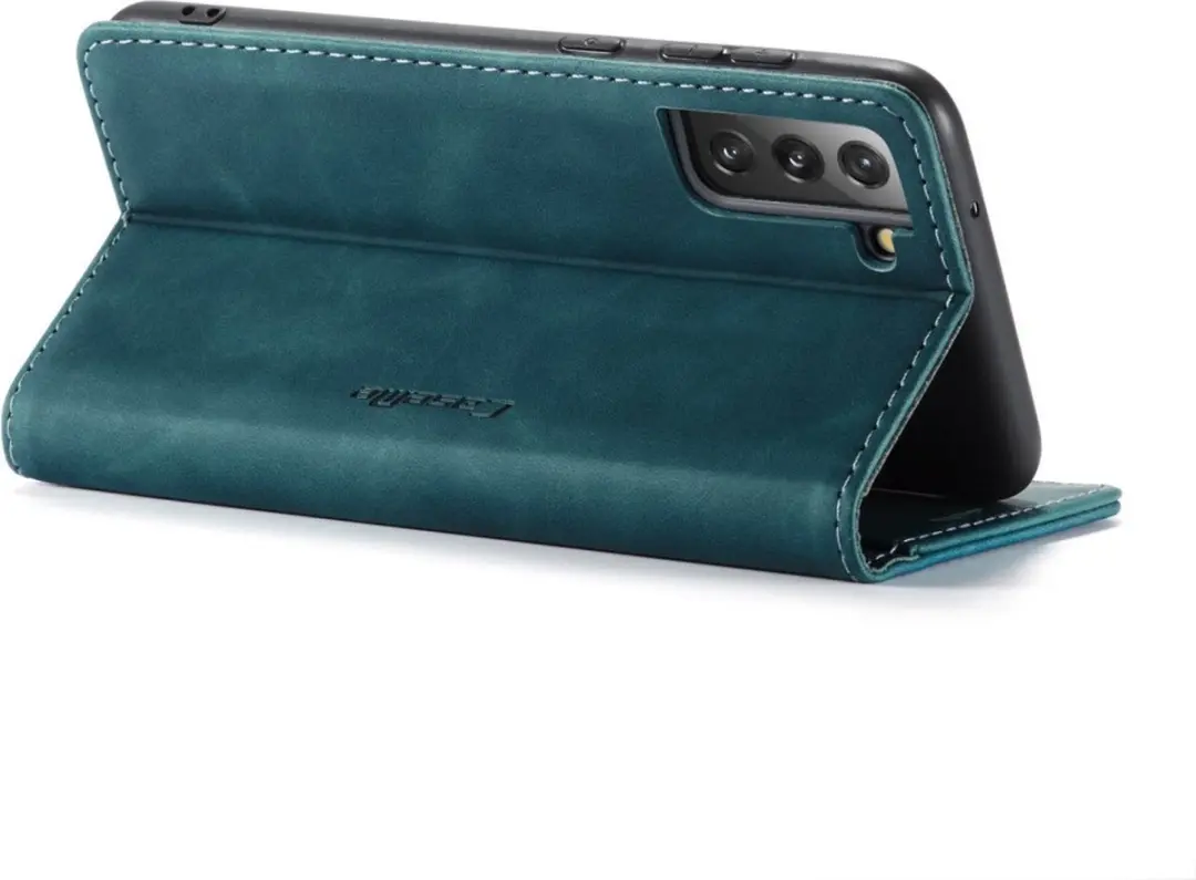 Caseme 013 Book Case Hoesje Samsung Galaxy S21 FE - Blauw