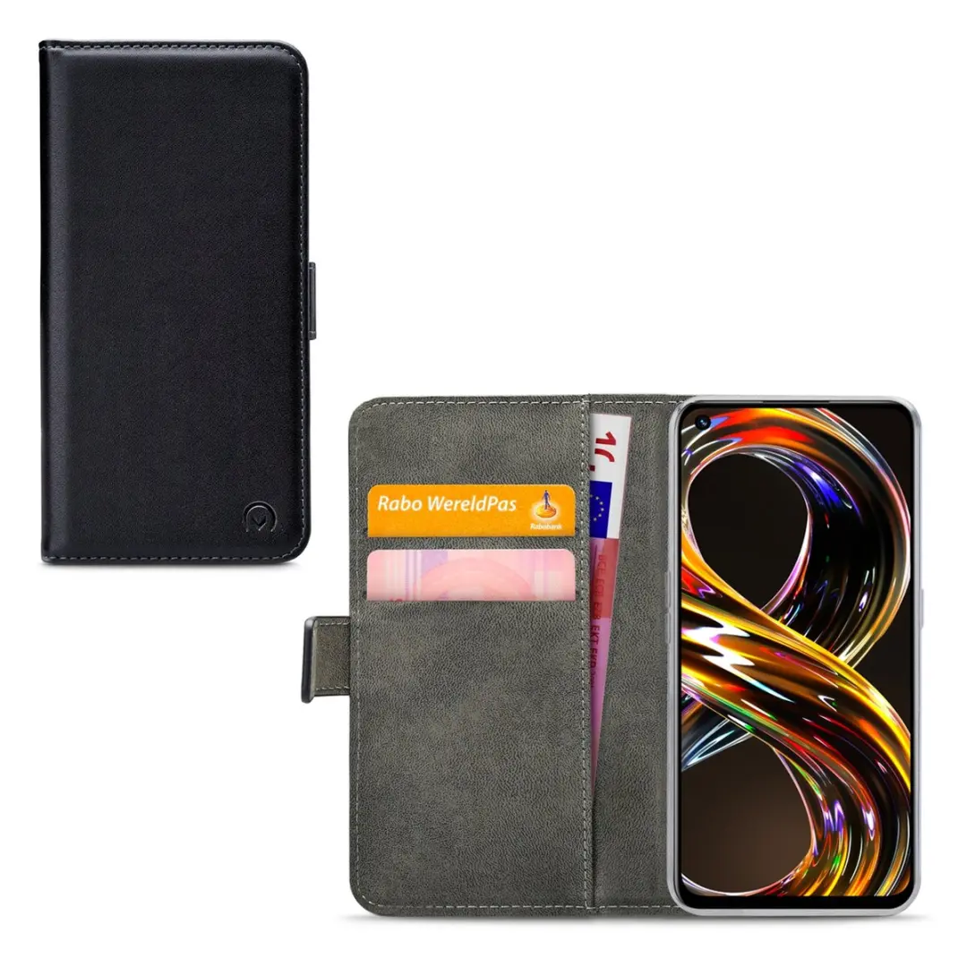 Mobilize Classic Bookcase Hoesje Realme 8i - 2 Pasjes - Zwart