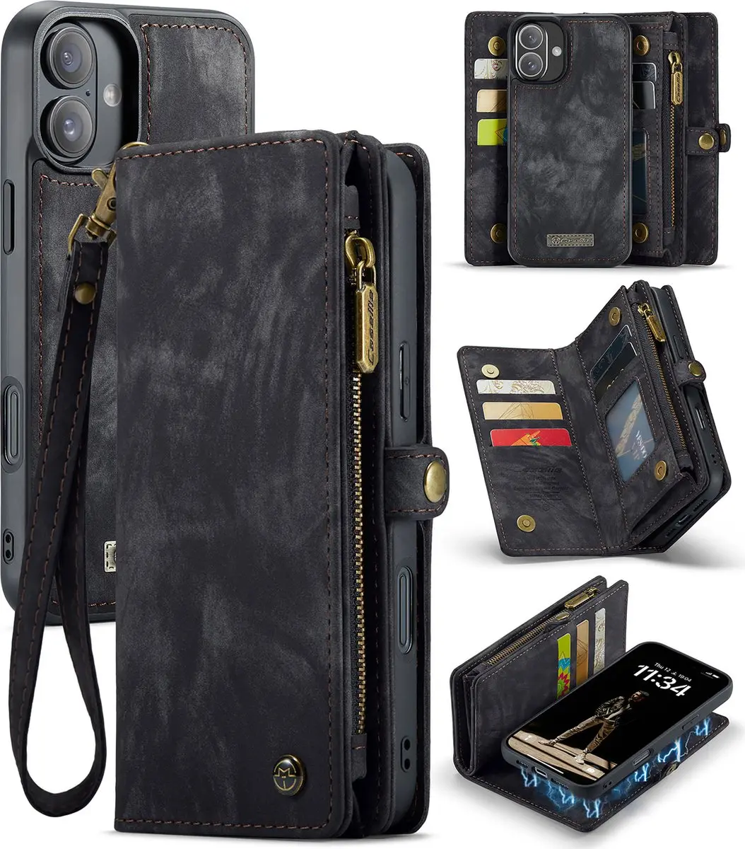 Caseme CSM-8551344 Bookcase Hoesje iPhone 16