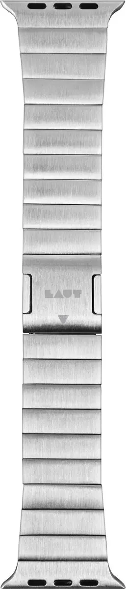 Laut Links 2.0 Stalen Apple Watch Band - 42/44/45/49mm - Zilver