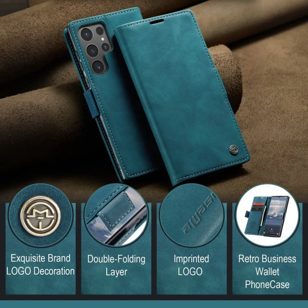 Caseme 013 Book Case Samsung Galaxy S25 Ultra - Blauw