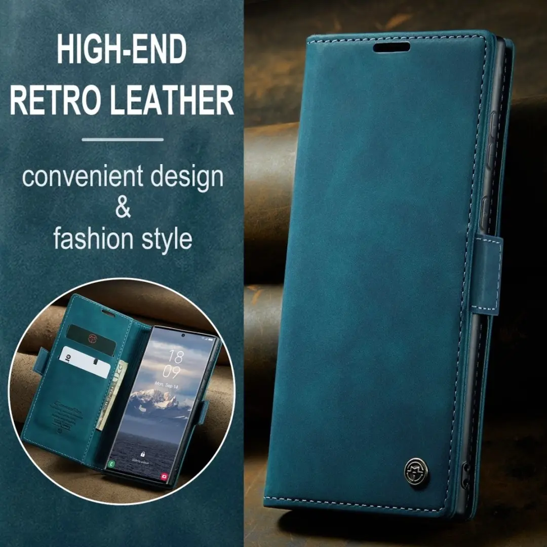 Caseme 013 Book Case Samsung Galaxy S25 Ultra - Blauw