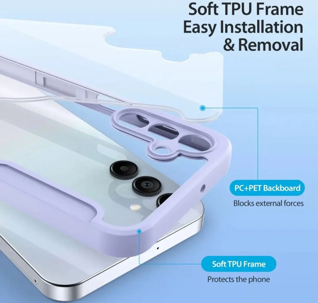 Dux Ducis Telefoonhoesje Samsung Galaxy A15 Book Case - Paars