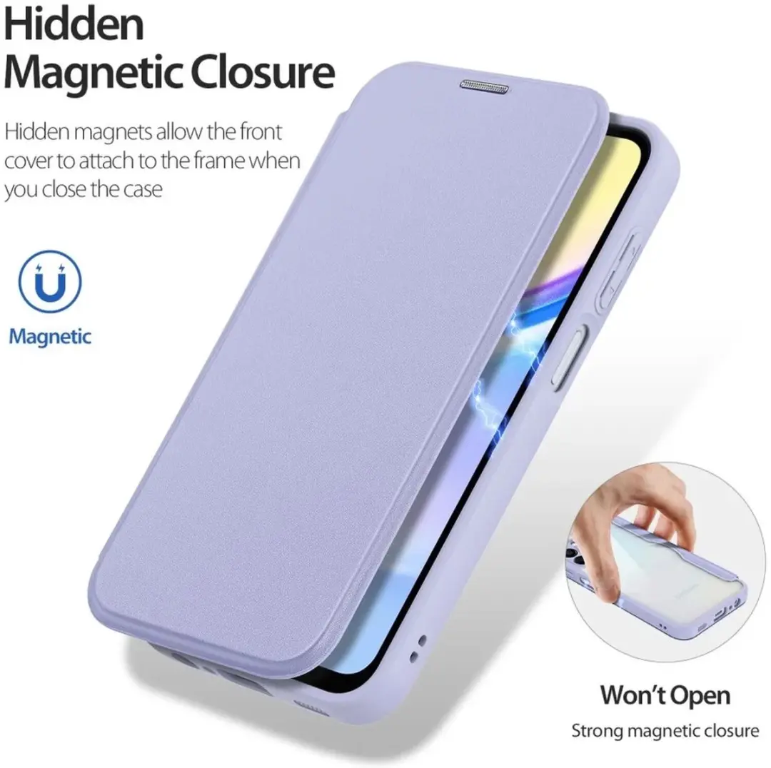 Dux Ducis Telefoonhoesje Samsung Galaxy A15 Book Case - Paars - afbeelding 6 van 6