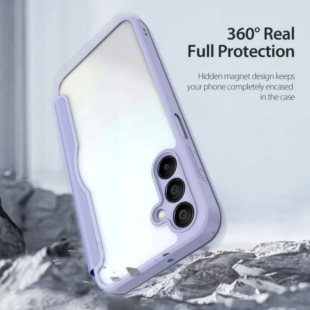 Dux Ducis Telefoonhoesje Samsung Galaxy A15 Book Case - Paars