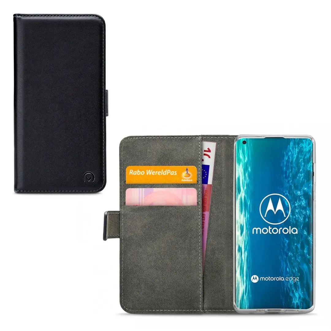 Mobilize Classic Gelly Wallet Bookcase Motorola Edge - Zwart