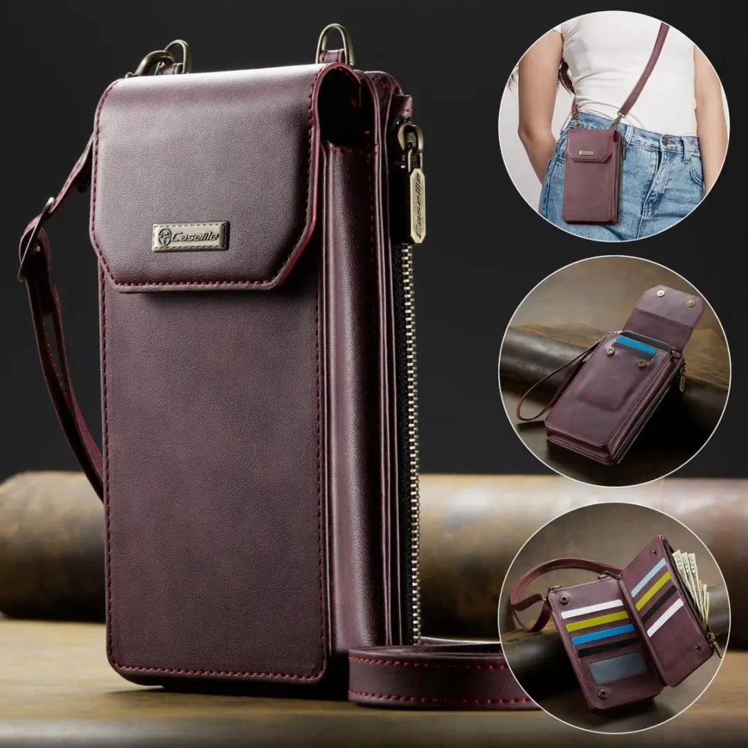 Caseme Me40 Crossbody Telefoontasje - Bordeaux