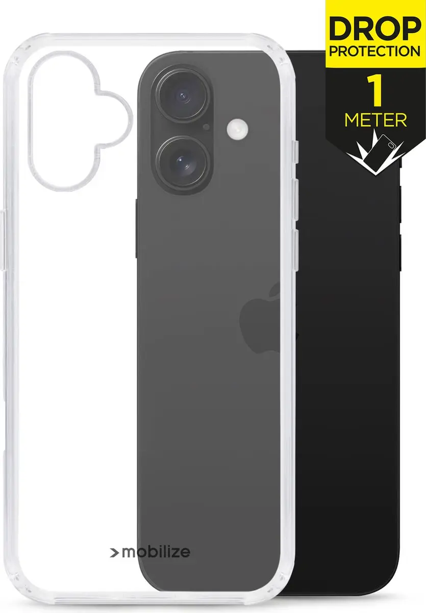 Mobilize Naked Protection MOB-NPCC-IPH16 iPhone 16 Hoesje - Transparant