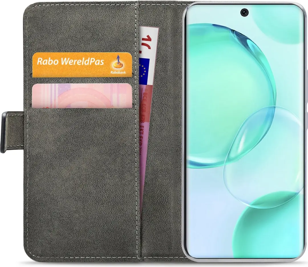 Mobilize Classic Gelly Wallet Bookcase Hoesje HONOR 50 Pro - Zwart