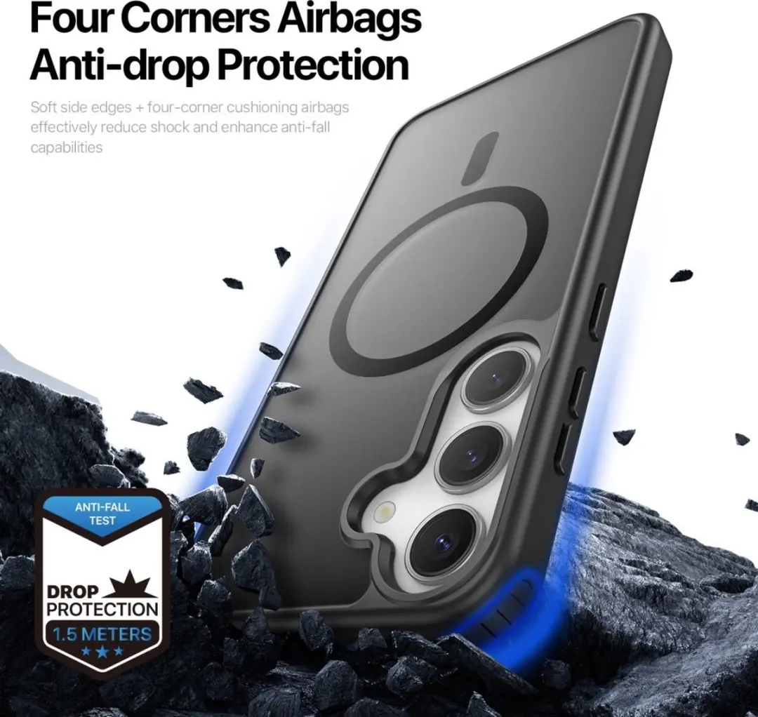 Dux Ducis Yind Hoesje Samsung Galaxy S25 Plus - Zwart