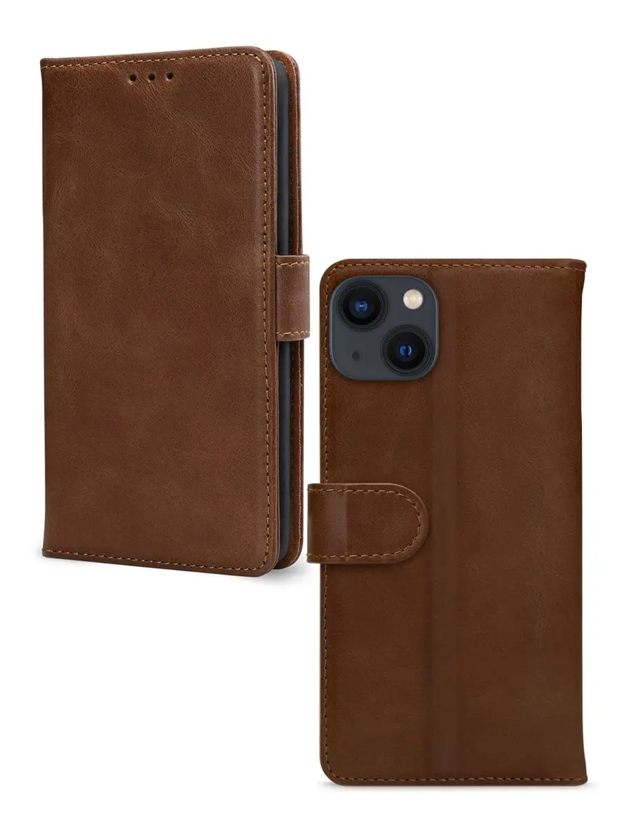 Mobilize Wallet Bookcase iPhone 13 Mini - Bruin - afbeelding 6 van 6