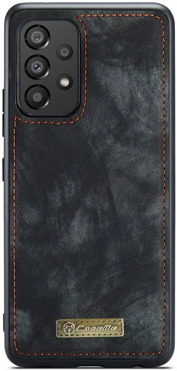 Caseme 008 Book Case Hoesje Samsung Galaxy A53 - 9 Pasjes - Zwart