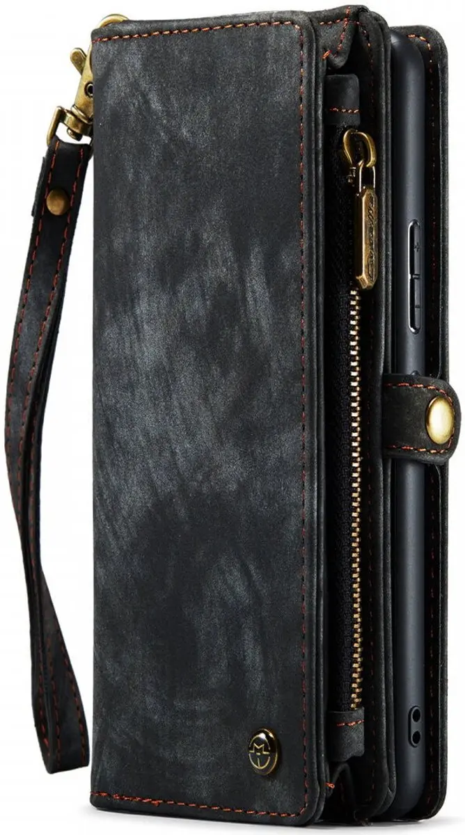 Caseme 008 Book Case Hoesje Samsung Galaxy A53 - 9 Pasjes - Zwart