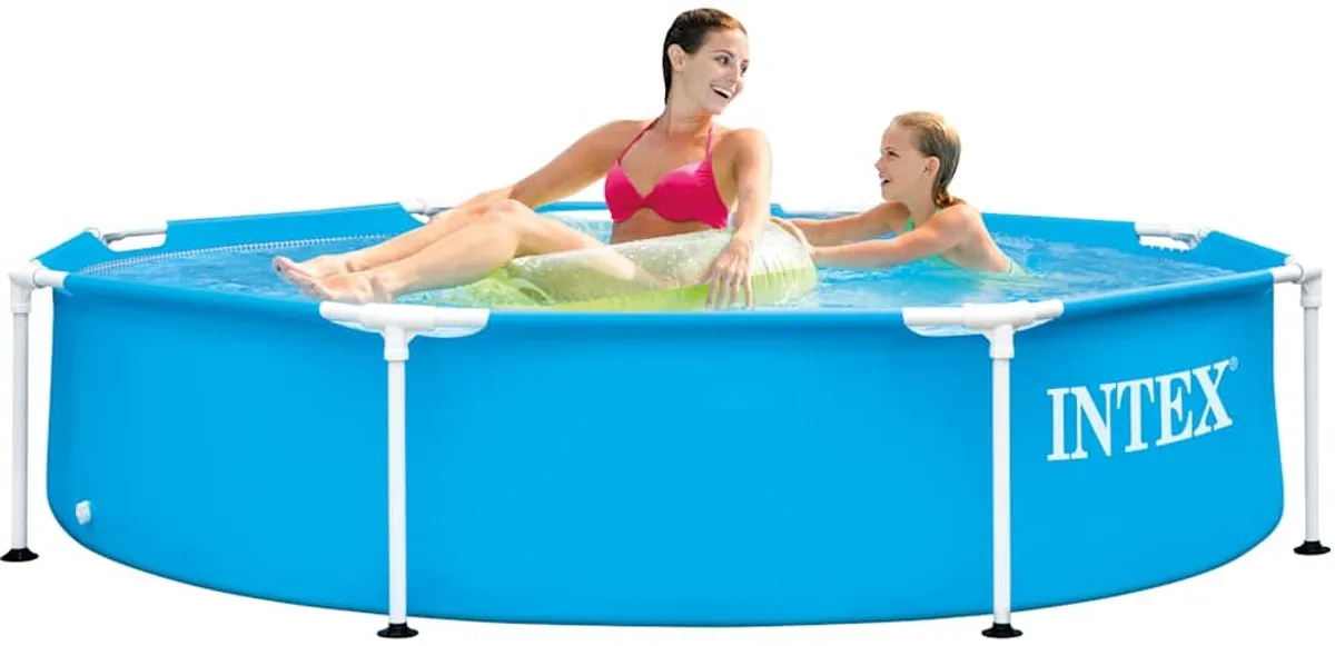 Intex Metal Frame Zwembad 244cm - 1.83m³ - Blauw
