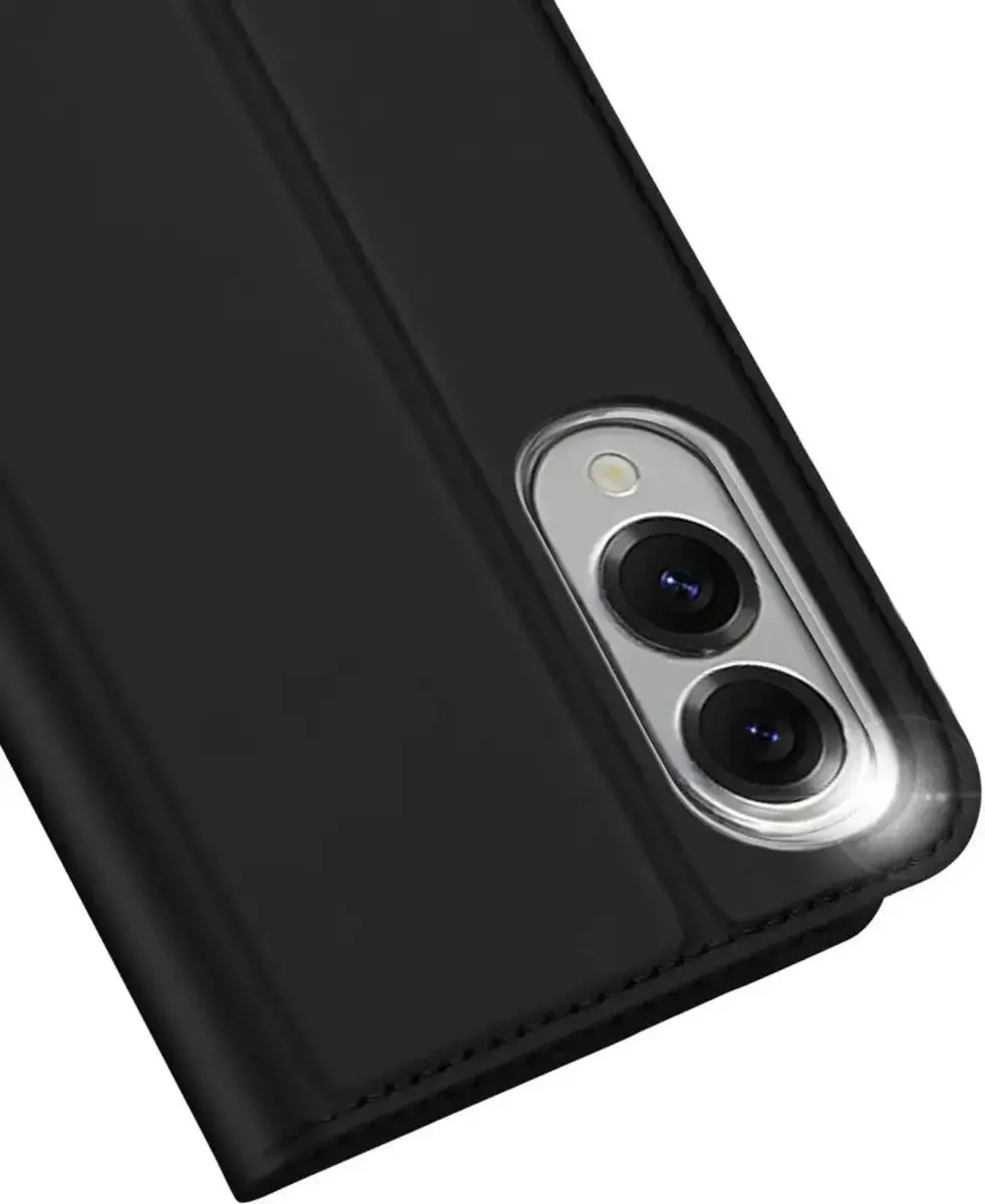 Dux Ducis Telefoonhoesje Samsung Galaxy S25 Edge - Book Case - Zwart