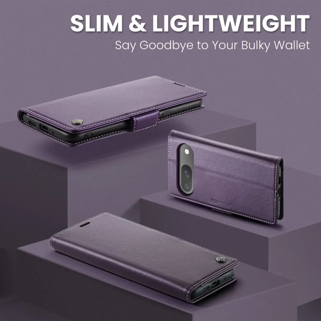Caseme 023 Wallet Book Hoesje - Google Pixel 10/10 Pro - Paars