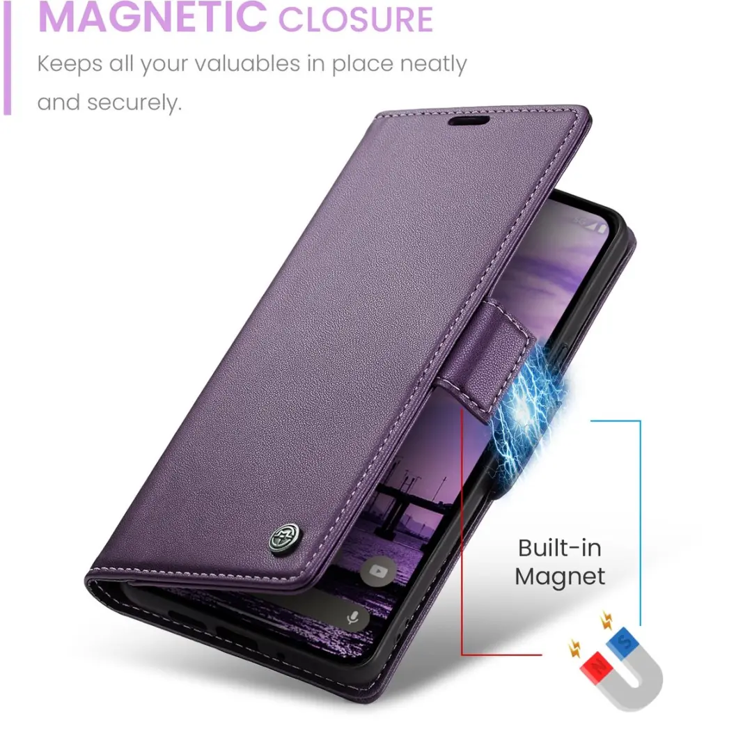 Caseme 023 Wallet Book Hoesje - Google Pixel 10/10 Pro - Paars