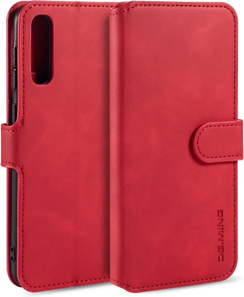 DG.MING Hoesje Samsung Galaxy S7 - Rood - 3 Pasjes